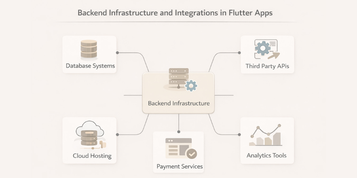 An image that represent Backend Infrastructure and Integrations